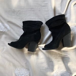 Chinese laundry ankle peep toe booties